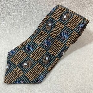 Vintage Babe Ruth "Quote Me" It's Hell To‎ Get Older Tie Silk Made in USA